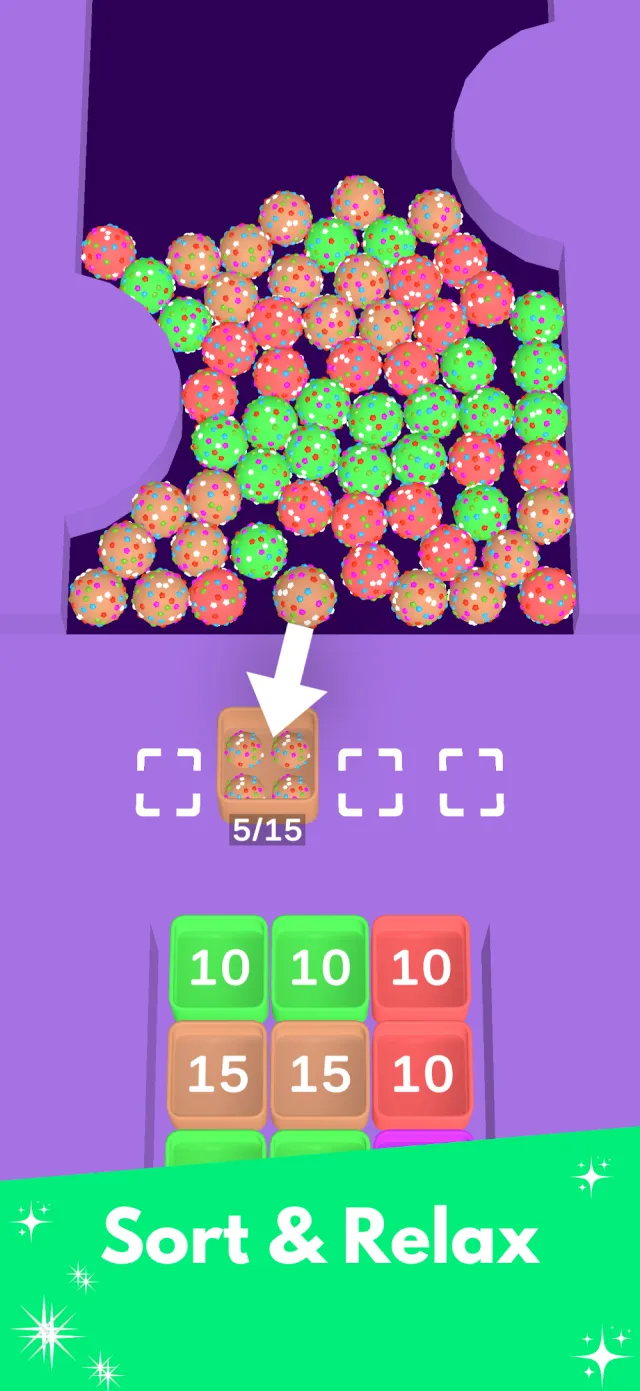 Candy Flow - Sweet Sort screenshot 1